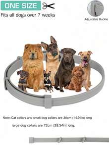 2pcs Adjustable Medium Pet Flea And Tick Collar, Natural Ingredients Mosquito Repellent, Waterproof, Wearable For 1 Week, 8 Months Protection, Suitable For Dogs, Cats And Small To Medium-Large Pets, Pet Supplies - Multicolor - View 10