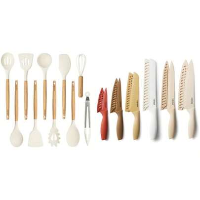 CAROTE Silicone Cooking Utensils Set&Knife Set Variant 1