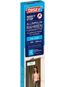 Insect Stop Aluminium For Doors Frame Fly Screen - Insect Screen With Aluminium Frame Clear View - Door Insect Screen - 100 Cmx 220 Cm, Anthracite Father's Favorite Gift - Anthracite + Door - 1,0 M : 2,2 M - View 1