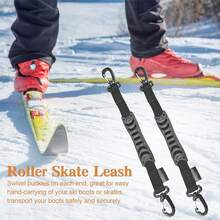 Heavy Duty Skateboard Carrying Strap, Portable Roller Skate Carrying Rope With Carabiner Hook, Ergonomic Handle, Suitable For Inline Skates, Ice Skates, Ski Boots Accessories - Multicolor - View 8
