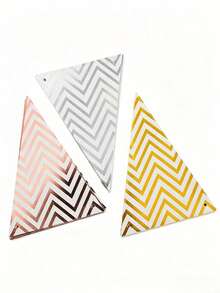 Multi Colored Triangular Flags Are Used For Wedding Banquets, Birthdays, Parties, Holiday Decorations, And Reusable Indoor And Window Background Hanging Decorations - Triangle Bunting - View 9