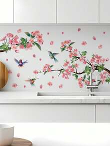 mama look 1pc, Floral & Bird Wall Sticker, Petal Butterfly Decoration, PVC Self-Adhesive Removable, Suitable For Bedroom, Living Room, Study, Dining Room, Bathroom, Home Wall Decoration, Room Decor Etc. - Multiple Styles - View 15