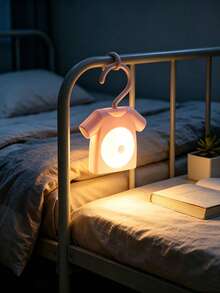 1pc Magnetic Hanging Clothes Shaped Motion Sensor LED Night Light, Bedside Auto Activate Sensor Lamp,Battery Powered, Attach To Metal Surfaces, Closet Cabinet Bedroom Hallway Indoor Decor Sensor Light - Clothes Hanger Lamp - View 6