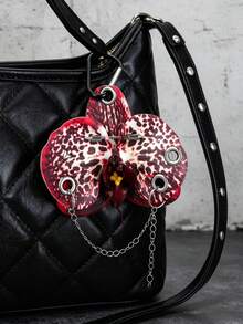 1 Piece Of Punk Rivet Imitation Orchid Flower Bag Hanger / Y2K Keychain / Flower Pendant Keychain / Car Keychain / Gift For Friends - Multicolor - View 2