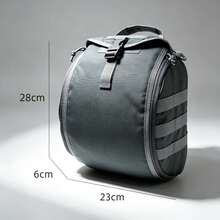 Tactical Helmet Bag, Multi-Functional Molle Storage & Carrying Bag, Motorcycle Riding Storage Bag, Suitable For Sports, Hunting, Shooting, Combat Helmet - Multicolor - View 8