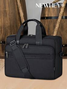 NEWHEY 15.6 Inch Waterproof Laptop Bag, Men's Large Capacity Computer Briefcase, Laptop Shoulder Crossbody Bag, Suitable For Travel, Office And Business - Multicolor - View 10