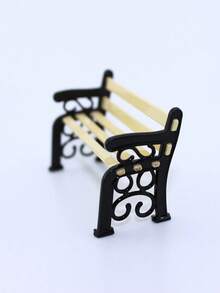 Miniature Park Bench Model, Mini Garden Accessories, Mini Garden Scene Decor Elements, Exquisite Craftsmanship, Mini Home Decor, Gift Collection For Enthusiasts And Hobbyists, Christmas, Halloween - Multiple Styles - View 6