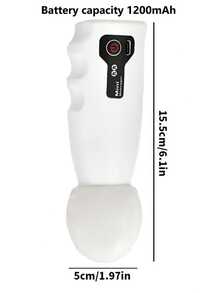 Pistola de Massagem Profissional para Relaxamento Muscular e Fáscia, Pistola de Massagem para Pescoço e Fáscia para Homens e Mulheres, Pistola de Massagem Elétrica Mini para Fitness, Mini Elétrica Portátil, Recarregável via USB, Ajuste de 4 Velocidades, Adequada para Massagem no Corpo, Pernas e Cintura - Multicolorido - Visão 3
