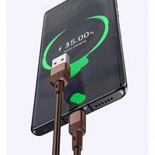 Kabel Pengisian Cepat USB/USB-C Jalinan 3,3 kaki/100 cm, Kabel Pengisian Cepat Transfer Data Efisiensi Tinggi Kompatibel dengan Seri Ponsel 17/16 Pro Max/16 Pro/16 Plus/16/15/14/13/12/11, Kabel Data Kain Tahan Lama - MultiWarna - View 2