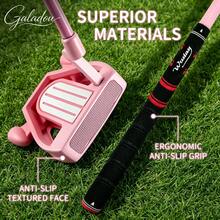 WUDAY Pink Hollow Golf Putter, Left/Right Handed Optional, High Aesthetic Fresh Pink Appearance, Three-Line Alignment Aid, Hollow Weight Structure Enhances Stability, Grooved Face Increases Friction, Ergonomic Design For Women - Pink - View 3