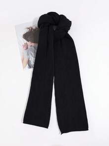 1pc Men's Soft Knitted Warm Solid Color Versatile Minimalist Casual Scarf - Multicolor - View 3