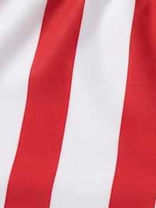 Men's American Flag Dripping Print Beach Shorts Casual Drawstring Elastic Waist Swim Trunks Graphic Board Shorts - White - View 8