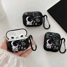 1pc Printed Phone Case, Compatible With IPhone, 4/1/2nd Gen Earbuds, New Wireless Earphone Protective Case, Compatible With AirPods 3/Pro/Pro2, Suitable For Both Men And Women - Creative Music Expression Graffiti - View 1