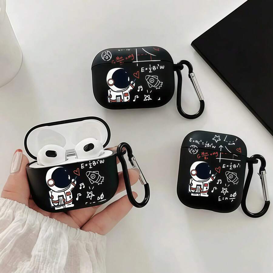 1pc Printed Phone Case, Compatible With IPhone, 4/1/2nd Gen Earbuds, New Wireless Earphone Protective Case, Compatible With AirPods 3/Pro/Pro2, Suitable For Both Men And Women - Creative Music Expression Graffiti - View 1