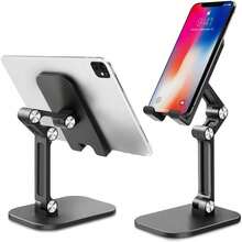 1pc Desktop Phone Stand, Portable, Height Adjustable & Foldable, Universal For Phone And Tablet - A - View 2