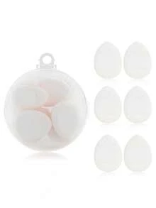 6Pcs Finger Air Cushion Puff With Box Soft Finger Powder Puff Mini Cosmetic Puff Sponge Random Colorful Beauty Makeup Tool - Multicolor - View 14
