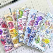 Q-Lia Liquid Shaker 裝飾貼片 1 入 3D/DIY 泡泡水晶浮雕貼紙，透明防水自黏貼紙，適合剪貼簿與 DIY 手作，可用於裝飾手機殼、筆電、水壺、文具等 - 彩色 - 查看 4