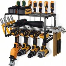 3 Tier Duty Power Tool Organizer Drill Holder Wall Mount Power Tool Storage Rack - 24B-wIN-uK-dZSNJ - View 1