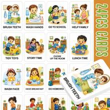 24 Kartu Flash Rutinitas Harian - Kartu Jadwal Visual & Alat Pembelajaran Keterampilan Hidup. Ilustrasi Tugas Rumah Tangga, Kebersihan & Aktivitas Perawatan Diri, Alat Bantu Belajar untuk Membangun Kebiasaan Baik, Kemandirian & Tanggung Jawab, Perlengkapan Homeschooling yang Luar Biasa. - A - View 2