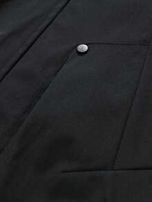 Jaket Softshell Berkerudung Gaya Tangguh Pria, Siluet Longgar, Banyak Saku, Pakaian Kerja Fungsional, Jaket Kasual Serbaguna untuk Perjalanan Luar Ruangan, Bersepeda, Mendaki, dan Aktivitas Lainnya. - Hitam - View 8