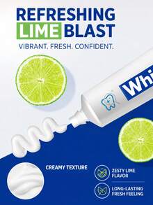 Lion's Baking Soda Whitening Toothpaste, Refreshing Lime Flavor, Full Size 120g, Travel Size 40g, Probiotic Toothpaste For Fresh Breath, Removes Stains, Suitable For All Ages - Cool Lime Scent - Toothpaste - View 8