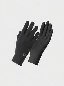 1 Pair Women's Summer Thin Breathable Open-Finger Sun Protection Gloves, Outdoor Cycling Driving Sports Use, Flip-Over 2-Finger Sun Protection - A - View 7