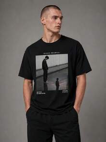 Men T-Shirts - 黑色 - 查看 1