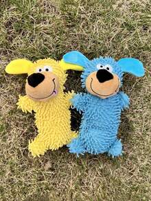 Squeaky Dog Toy, Mop-Shaped Toy, Vibrates And Makes Sound, Blue Self-Entertainment Boredom Relief Toy, Durable And Wear-Resistant, Suitable For Small Dogs Pet Supplies (1/2 Pcs) - Multicolor - View 11