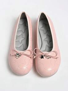 2026 Spring/Summer New Women's Bow-Decorated Ballet Flats - Pink - View 3