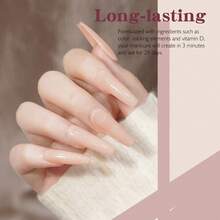 NOCIS Dip Powder Nail Kit - Set Pemula 4 Warna dengan Nude, Pink, Glitter & Putih, Plus Base Coat, Top Coat & Cairan Aktivator, Buffer Kuku, Kuas & Kikir - Sistem Celup Akrilik untuk Manikur DIY, Tanpa Aroma, Tidak Perlu Daya. - MultiWarna - View 5