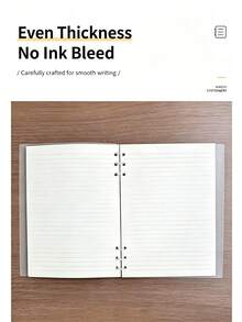 B5 Refillable Loose-Leaf Notebook, Student-Specific Detachable Loose-Leaf Notebook, Large Capacity Notebook, Loose-Leaf Refill, Highly Attractive Minimalist Soft Leather Loose-Leaf Notebook, Elementary School, Middle School, High School, College Student Classroom Notebook, Office Meeting Record Book, Replaceable Inner Pages, Office And Study Supplies, Notebook And Writing Board - Multicolor - View 11