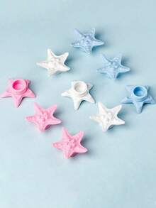 Starfish Silicone Sink Overflow Drain Plug Cover, Easy Install Overflow Ring Cap, Decorative Drain Hole Cover For Wash Basin And Bathtub, Effectively Prevents Water Accumulation, Universal For Kitchen And Bathroom Sinks, Home Bathroom Decor Accessory - Multicolor - View 4