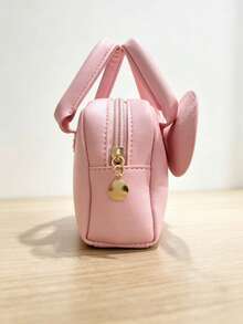 1pc Women's Pink Bow Letter A Handbag - Pink - View 8
