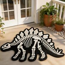 1 Stück Dinosaurier Fossil Dekorativer Teppich, Verdickter Teppich, Dicker Teppich, Plüsch Teppich, Verdickter Teppich, Dekorativer Teppich, Schlafzimmer Dekoration, Kleiner Teppich, Teppich, Heimdekoration - Verschiedenfarbig - Übersicht 4