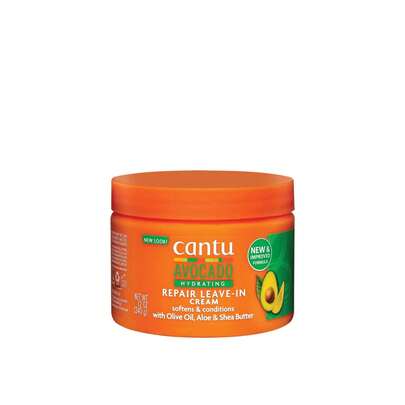 Cantu كانتو كريم الأفوكادو بدون شطف مرطب ومصلح 340 جرام - بلسم بدون شطف، كريم مصلح