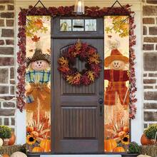 1 Pair/2pcs Autumn Porch Hanging Decor - Rustic Harvest Decoration, "Welcome Autumn" Banner, Suitable For Indoor And Outdoor Use, Thanksgiving - A - View 19