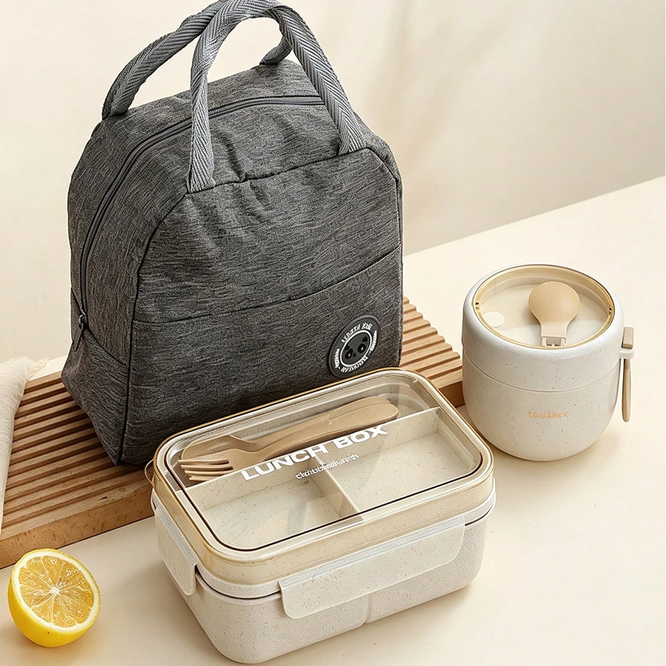 1pc Bento Box (With Utensils), Leak-Proof, Reusable Meal And Snack Container, Essential For Outdoor, Work And School