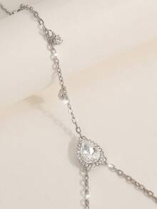 1pc Elegant Sexy Raindrop Chain Backless Necklace, Suitable For Women Any Occasion - Star - View 3