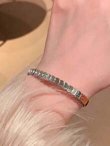 2件套精美奢华不锈钢镀金星空手镯套装，防褪色防水，女士珠宝 - 兩件套 - 查看 9