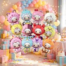 6pcs 85cm 12 Zodiac Cartoon Foil Balloons, Suitable For Birthday Party Decoration Balloons (No String, Randomly Sent) - View 3