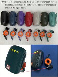 Outdoor Bicycle Riding Portable IPX5 Waterproof Low Bass Speaker With Clip, Support TF Card/USB Audio Output, Suitable For Cycling, With Strong Bass - Multicolor - View 11