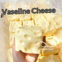Realistic Cheese Hole Squishy Toy, Super Soft Elastic Deformable Dessert Squeeze Toy, Portable Pocket Healing Desktop Ornament, Party Gift Bag Present - Multicolor - View 5