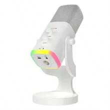 YAIUZGOO Professional RGB USB Microphone With Stand, Dynamic Desktop Gaming Microphone, LED Lighting, Noise Reduction, Mute Button, Adjustable Volume And Echo Control, Plug And Play Computer Microphone, Suitable For PC PS1+4 Laptop Phone Live Streaming Recording Podcast - View 10