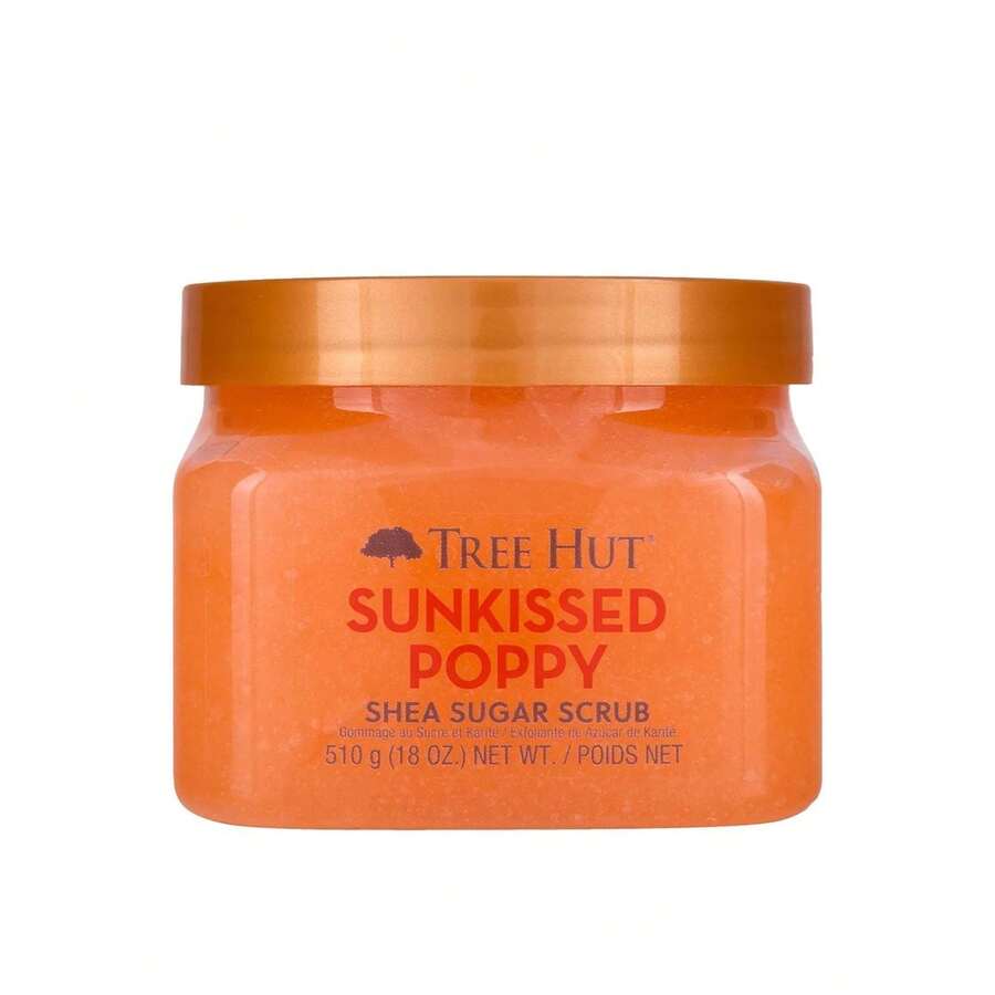Tree Hut مقشر السكر وزبدة الشيا Sunkissed Poppy 510 جرام - زبدة الشيا، رائحة زهرية - Rose - مشاهدة 1