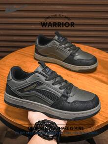 Warrior Men's Board ShoesSpring And SummerComfortable Modest Style Casual Yet Sleek Sneakers Applicable Throughout The Year Wear-Resisting All-Day Wear Training Sneakers Running Shoes - Dark Military Green/black - View 6