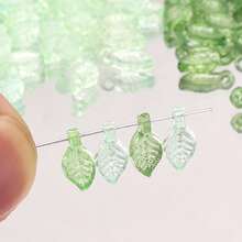 500pcs Colorful Acrylic Mini Small Tree Leaf Hand Beaded DIY Handmade Necklace Earrings Loose Bead Separated Bead Jewelry Accessory Mater - Leaf - View 7