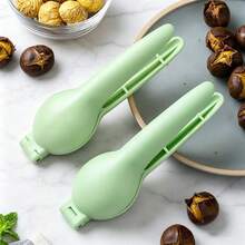Chestnut Opener Tool, Chestnut Cracker, Peeling Raw Chestnuts, Household Walnut Cracker, Shell Peeling Clamp - Green - View 1