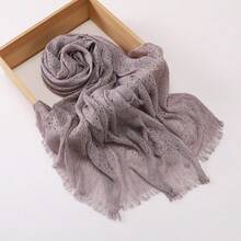 1PC Printed Polka Dot Scarf Shawls And Wraps Blanket Neckscarf Soft Lightweight Daily Fashion Casual Evening Dresses Party Travel Office Wedding Gift - Multicolor - View 11