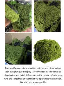Artificial Moss Mat, Faux Moss Table Runner, Wedding Table Centerpiece Decor, Fairy Garden Handmade, Indoor Green Artificial Grass Wall Decor - Multicolor - View 5