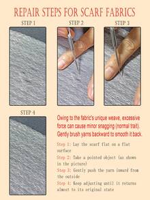 1 pieza Bufanda gris con bordado de flor de tulipán, estilo elegante, diseño transpirable y a prueba de viento, adecuado para vestidos y uso diario - gris loto claro - Ver 4